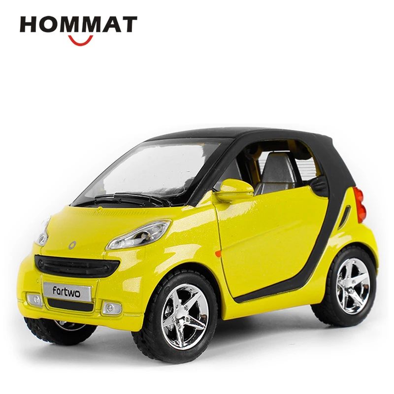 HOMMAT 1:24 моделирование Smart ForTwo литье под давлением игрушечный автомобиль модель металлическая Черная пятница детский подарок Машинки Игрушки для детей