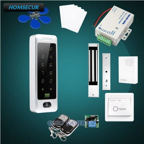 

HOMSECUR Wiegand 26/34 Anti-Vandal 13.56Mhz IC Access Control System+Waterproof 180KG Magnetic Lock