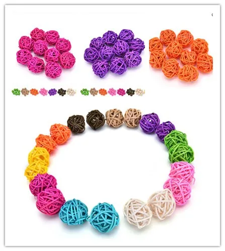 

10pcs Rattan Bal Ornament Craft 3cm/5cm Dried Balll Wedding Party Festival Decor