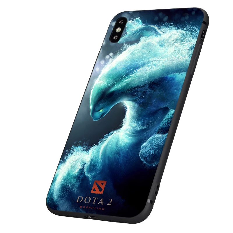 Черный ТПУ чехол для iphone 5 5s se 6 6s 7 8 plus x 10 силиконовый XR XS 11 pro MAX case dota 2|Бамперы| |