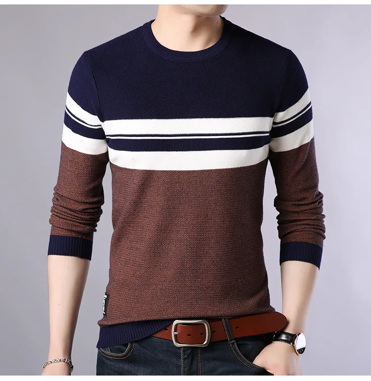 Дешевая осенний мужской модный Повседневный Теплый красивый свитер L8356