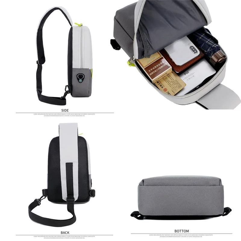 Водонепроницаемая Мужская оксфордская сумка через плечо для путешествий, нагрудная сумка через плечо, сумки-мессенджеры
