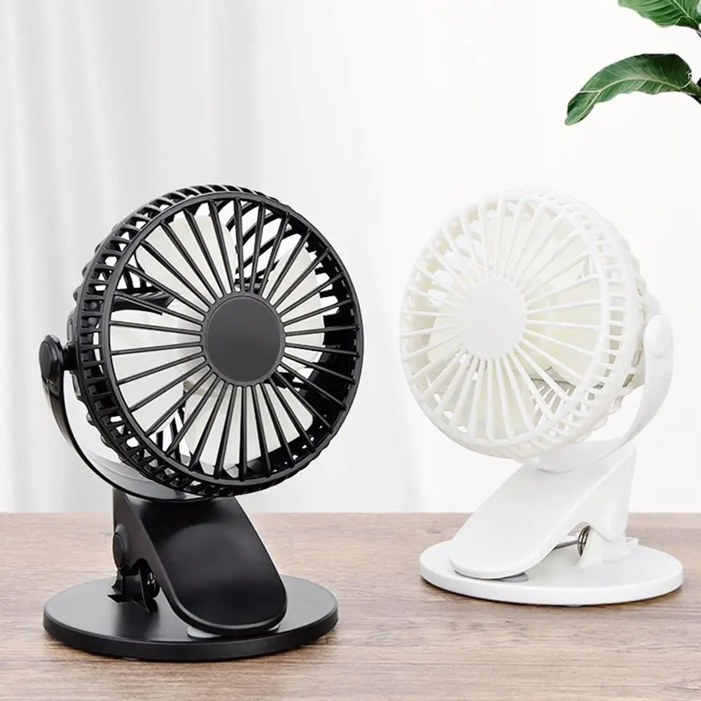 

Portable Rotatable USB Rechargeable Desktop Clip-on Cooling Fan Travel Cooler