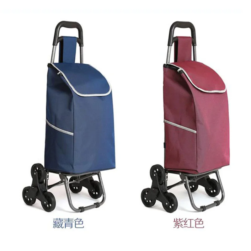 

Three-wheeled Stair ladder Shopping Cart shopping basket Household shopping Trolley Trailer Portable cart shopping bags large