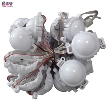 50 мм Диаметр DC24V 16703/1908 IC 7 светодиодов светодиодный цифровой пиксельный экран модули SMD 5050 RGB Водонепроницаемый адресуемый Светодиодный точечный светильник