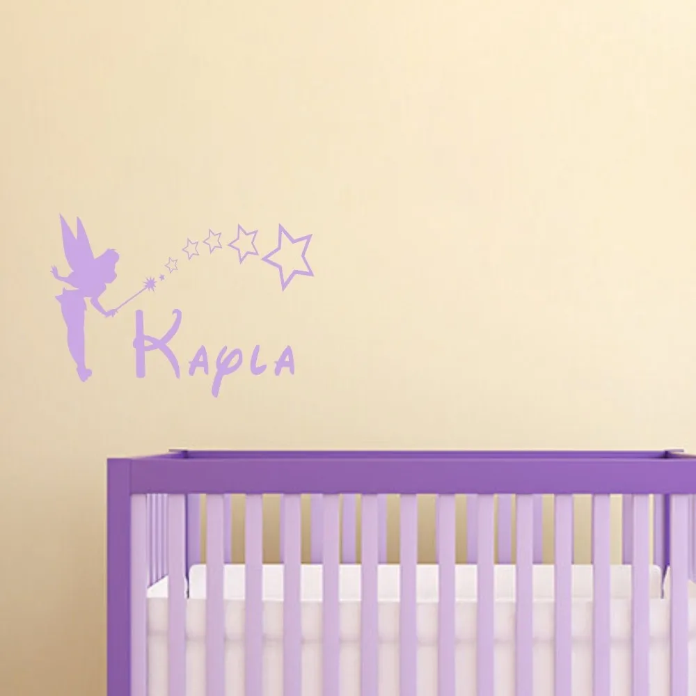 Pelanggan Buatan Peri Kartun Anak Anak Stiker Dinding Pribadi Setiap