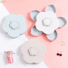 Flower shape Snack Organizer Storage Box Switch Storage Plate Home Snacks partition organizer box Beautiful Wedding Candy Tray