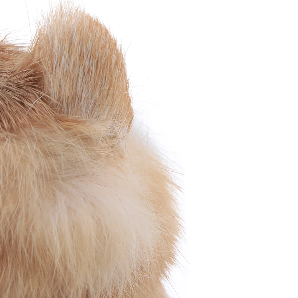 Simulation Faux Fur Horse/ Cat Model Kids Educational Toy Handicraft Collection Home Ornament