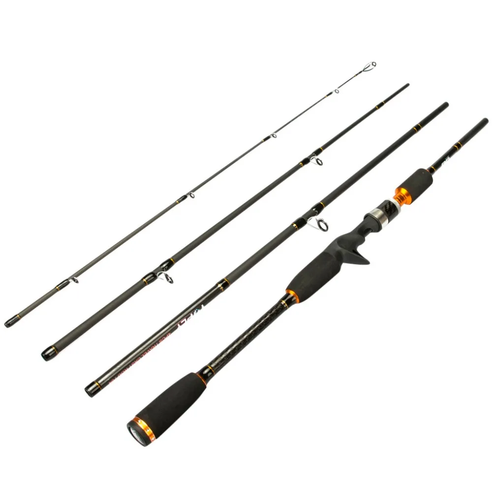 2,1 м Приманка Удочка 4 узлов карбоновое волокно удочка для путешествий Литье удочка море полюс вращение Морская Рыбалка Спиннинг