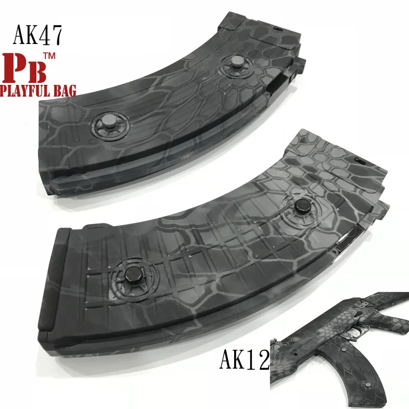 Игривая сумка PB пистолет для гелевых шаров AK12/ moon AK47 магазин black green Python аксессуары