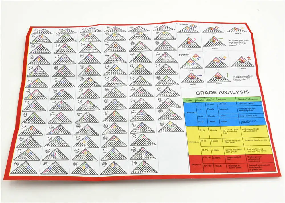 Классическая головоломка Пирамида тарелка 174 вызовы IQ жемчужина логическая игра ум головоломка бусины для детей обучающие игры игрушки
