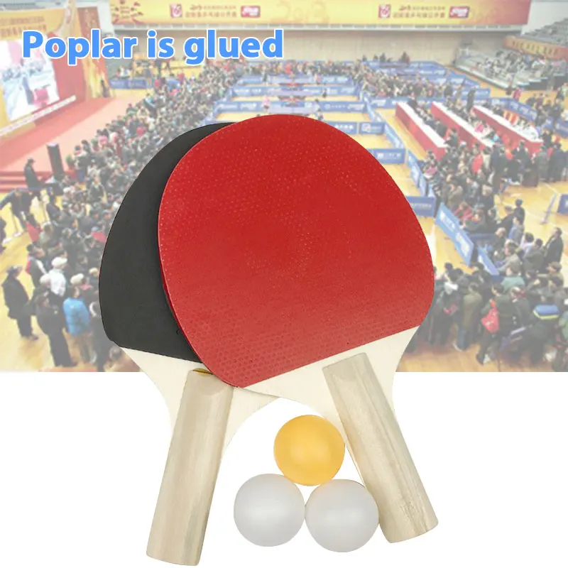 

Portable Ping-Pong Racket Table Tennis Bat Ping Pong Bat Practical Durable Colour Wood Movement Game