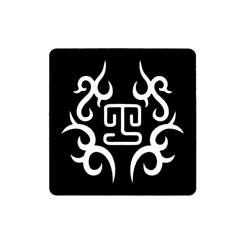 5 Pieces Hollow Henna Tatoo Stencil Airbrush Painting Sun Smile Face Pattern Body Art Mehndi Indian Tattoo Template Holiday G#18 (3)