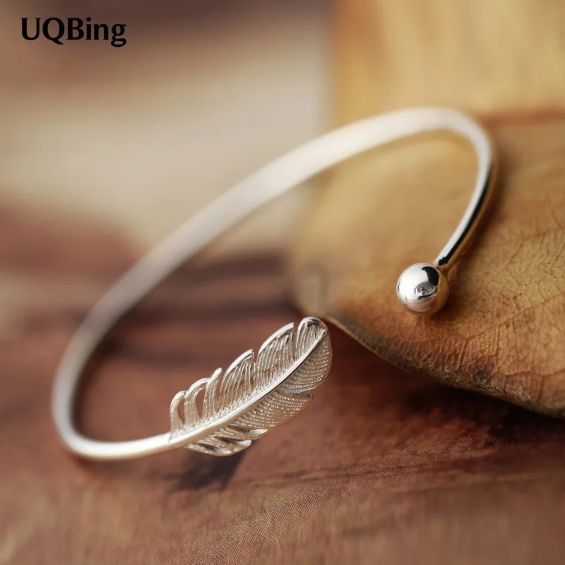 

Fashion Beautiful 925 Sterling Silver Bangles Cuff Bangles & Bracelets Women Accessories Srebrna bransoletka