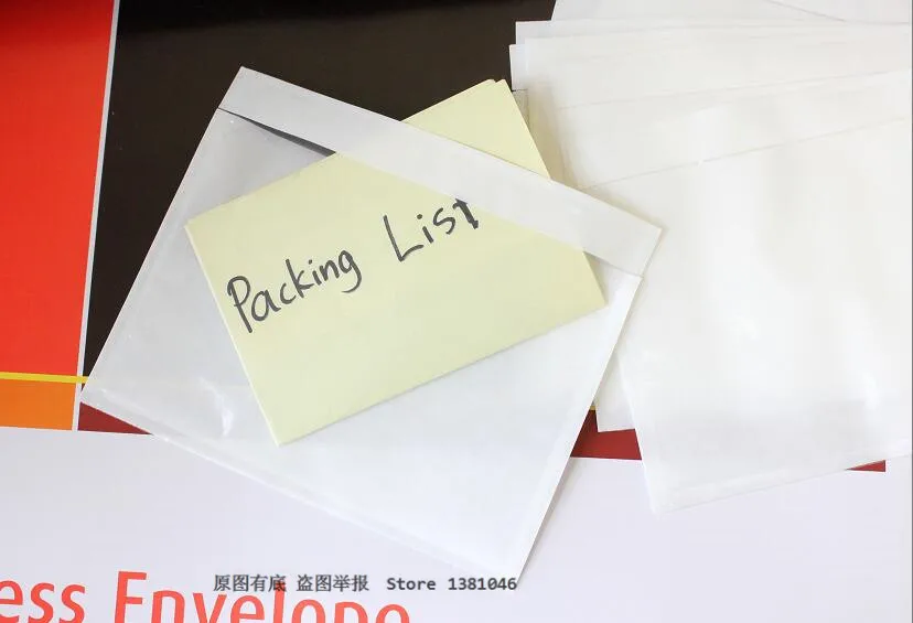 10/50/100 pcs Transparent Clear Self Adhesive Small Packing List