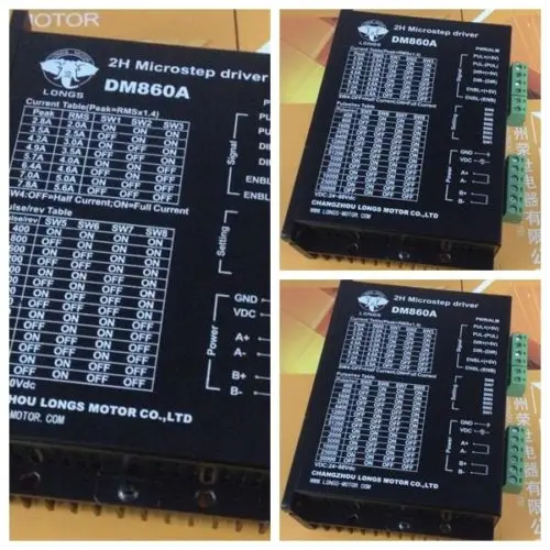 Немецкий корабль DE STOCK 3 шт. Драйвер шагового двигателя DM860A 7.8A 24-80V 256micsteps CNC KIT