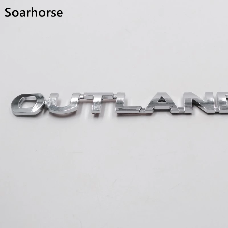  Soarhorse For Mitsubishi Outlander Tailgate 3D Letters Emblem Badge Symbol Logo Decal