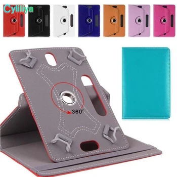 

Universal Cases for Tablet 360 Degree Rotating Case 10 PU Leather Stand Cover 7 8 9 inch Fold Flip Covers Built-in Card Buckle