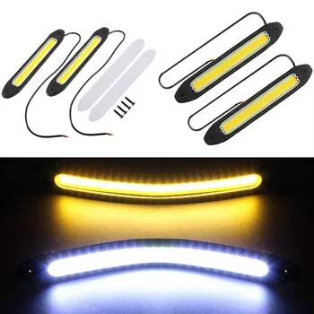 

2PCS LED COB Car light Fog Driving Day time Running Lamp Turn Light Waterproof LED lights fits for Cars truck off-road 12V