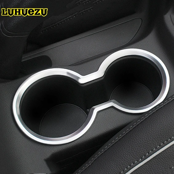 

Carbon Fiber Silver Cup Drink Holder Cover Dash Frame For Hyundai IX25 Creta 2015 2016 2017 2018 Accessories