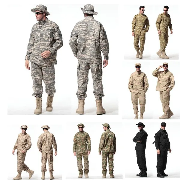 65/35 рип-стоп армейская боевая униформа тактический Набор армии США военный униформенный пустынный Камуфляжный костюм