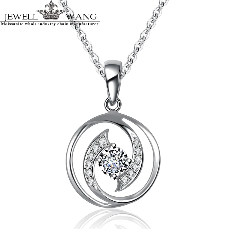 Ювелирные изделия, 0.3CT, подвеска с бриллиантом, 18 К, белое золото, для женщин, ожерелье, блестящий светильник, роскошный подарок для девочки, сертифицированные Уникальные Подвески