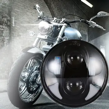 

5 3/4" LED Headlight Chrome with DRL for Sportster, Dyna others plus Indian Scout