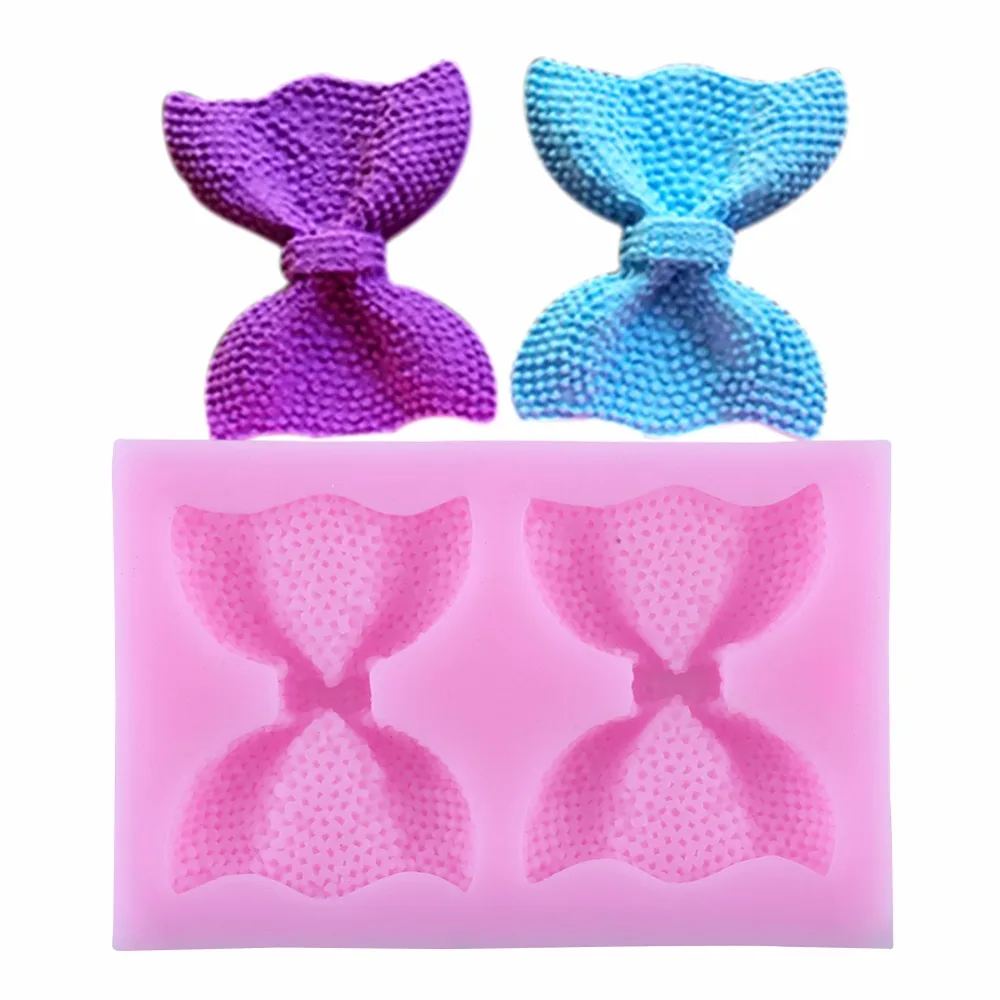 

3D Silicone Soap Mold Bow Christmas Wedding Cake Decorating Mold Chocolate Candy Fondant Mould Bakeware Kitchen Accessories
