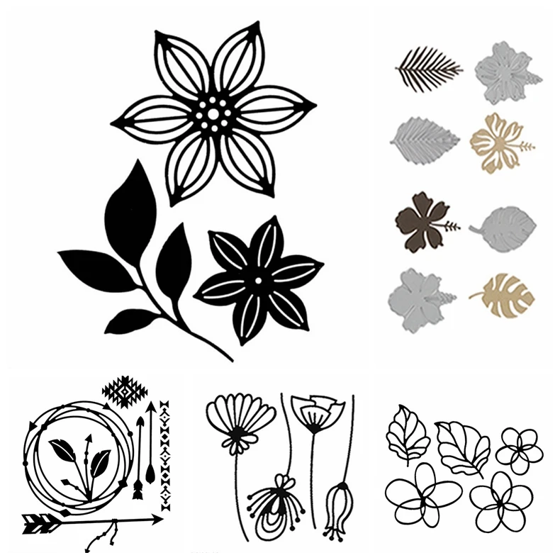 

Beautiful Leaves Metal Cutting Dies For DIY Scrapbooking Photo Album Make Paper Cards Template Craft Embossing 2019 New Decr