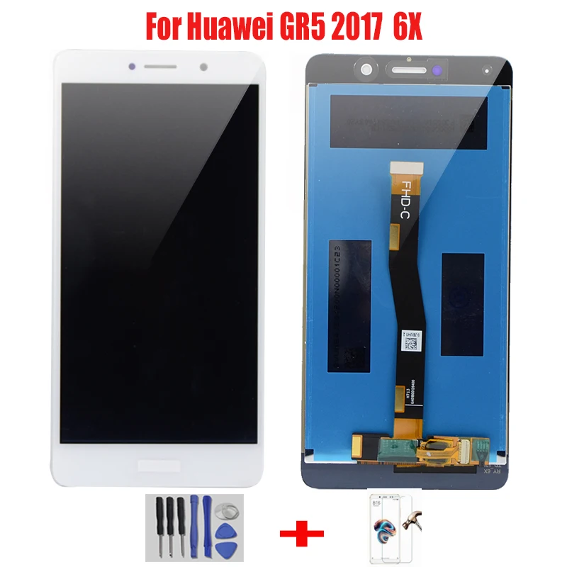 Цена Для huawei GR5 2017 Honor 6X ЖК дисплей Дисплей кодирующий преобразователь сенсорного экрана в сборе с рамкой BLN L21 BLN L24 BLN AL10 BLN L22 ЖК дисплей сенсорный э...