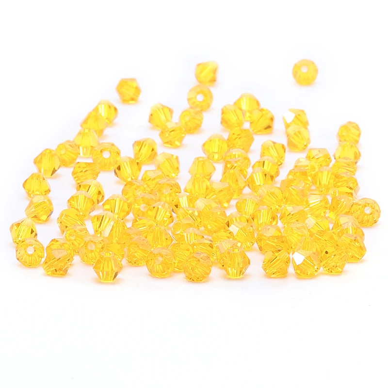 

Glamour Crystal Beads Glamour Orange 4mm 100pc Austria Crystal Bicone Beads 5301 Loose Crystal Beads SJ-89