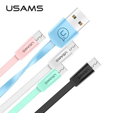 

USAMS Micro USB cable for xiaomi redmi note 5, 2A faster charging Mobile Phone Cable Microusb for Xiaomi redmi 5 charger cable