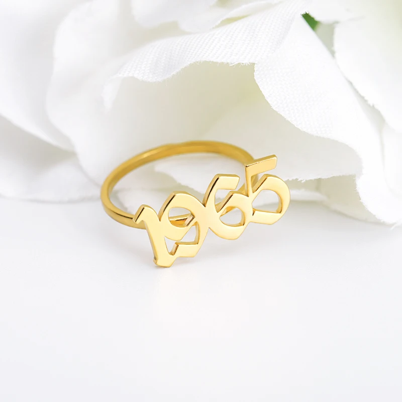

Custom Old English Year Number 1989 1998 1997 1995 1999 Year Ring Year Number Ring for Lovers Custom Rings необычные кольца
