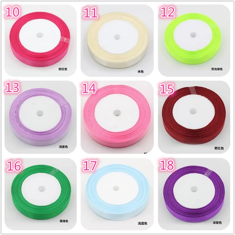  25mm 25 Yard Pretty Silk Satin Ribbon 22M Wedding Party Decoration Invitation Card Gift Wrapping Sc - 32801273232