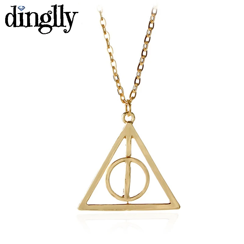 

DINGLLY Wholesale Fashion Triangle Pendant Charm Brand Necklace Hot Movie Collar Harri Pot Necklace Wholesale For Women Men