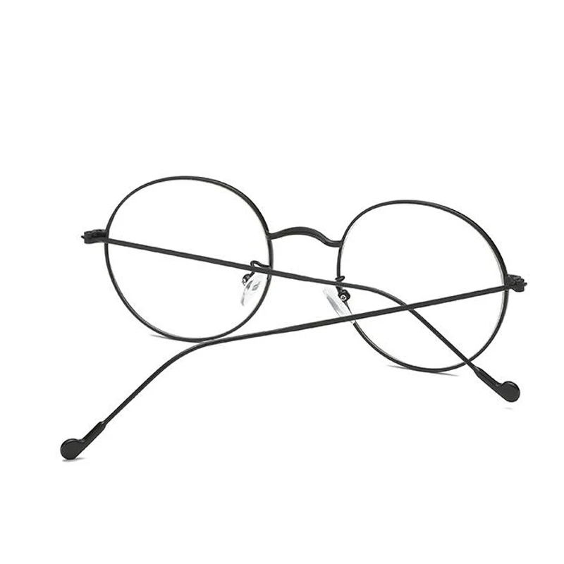 Diopter SPH 0-0.5-1-1.5-2-2.5-3-3.5-4-4.5-5-5.5-6 Metal Small Frame Myopia Prescription Optical Glasses myopia glasses prescription glasses