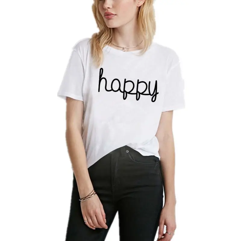 2017 Newest Fashion Letter Printed Women Summer T Shirt Solid Short Sleeve Cotton Top Tees
