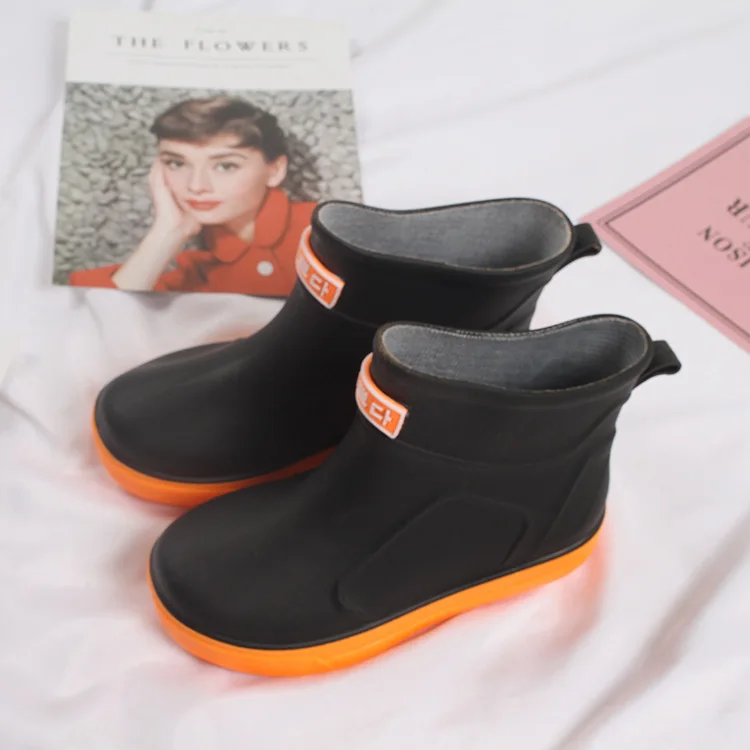 Детские непромокаемые сапоги для мальчиков и девочек; резиновые водонепроницаемые Нескользящие ботинки для малышей