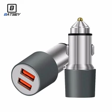 

BATSE Car-Charger Quick Charge 3.0 Dual QC 3.0 USB Car Phone Charger for Xiaomi mi5 iPhone 7 Samsung Galaxy s8 7 6 LG Huawei Etc