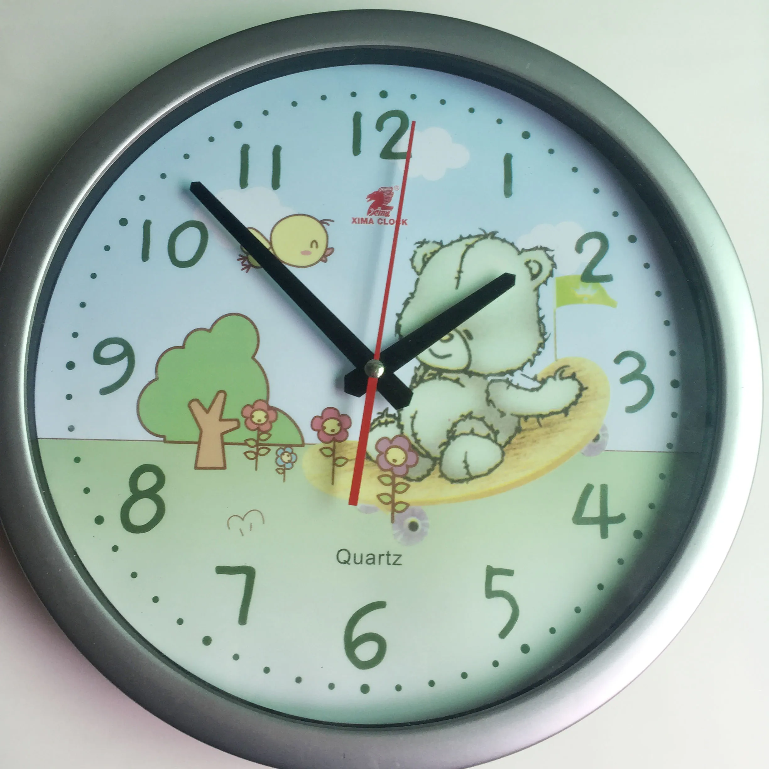 

2019 bear New Clock Watch Wall Clocks Horloge Home Decoration children cartoon Room Quartz Needle Duvar Saat Klock Modern mute