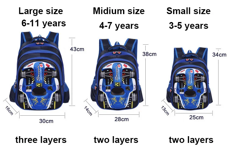 Мультяшный 3D гоночный автомобиль для мальчиков и девочек, детский сад, детская школьная сумка, рюкзак, школьная Сумка подростковая детская Студенческая сумка