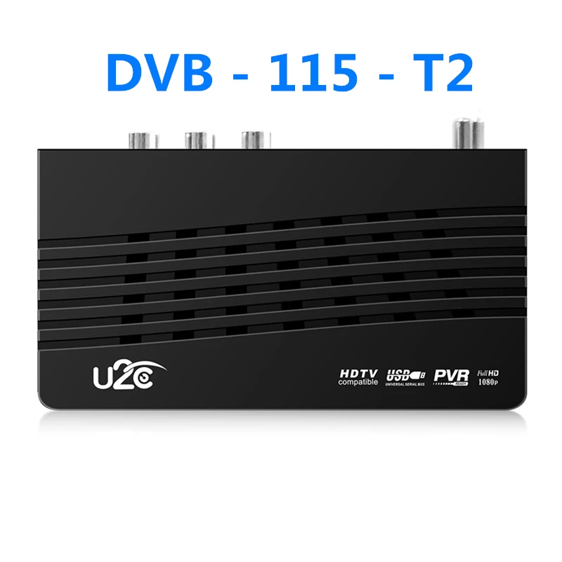 U2C DVB 115 T2 HD TV цифровая наземная ресивер T Smart Box HDMI телеприставки H.264 с дистанционным