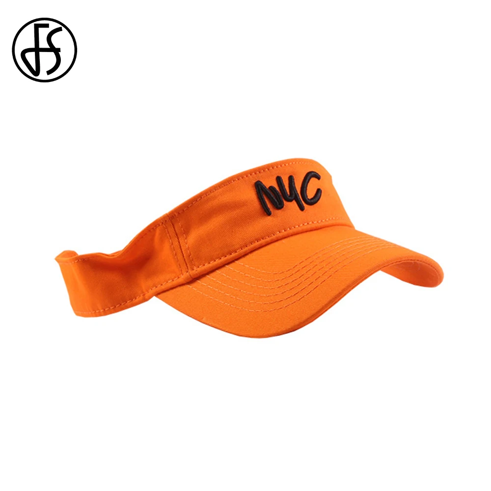 orange golf visor