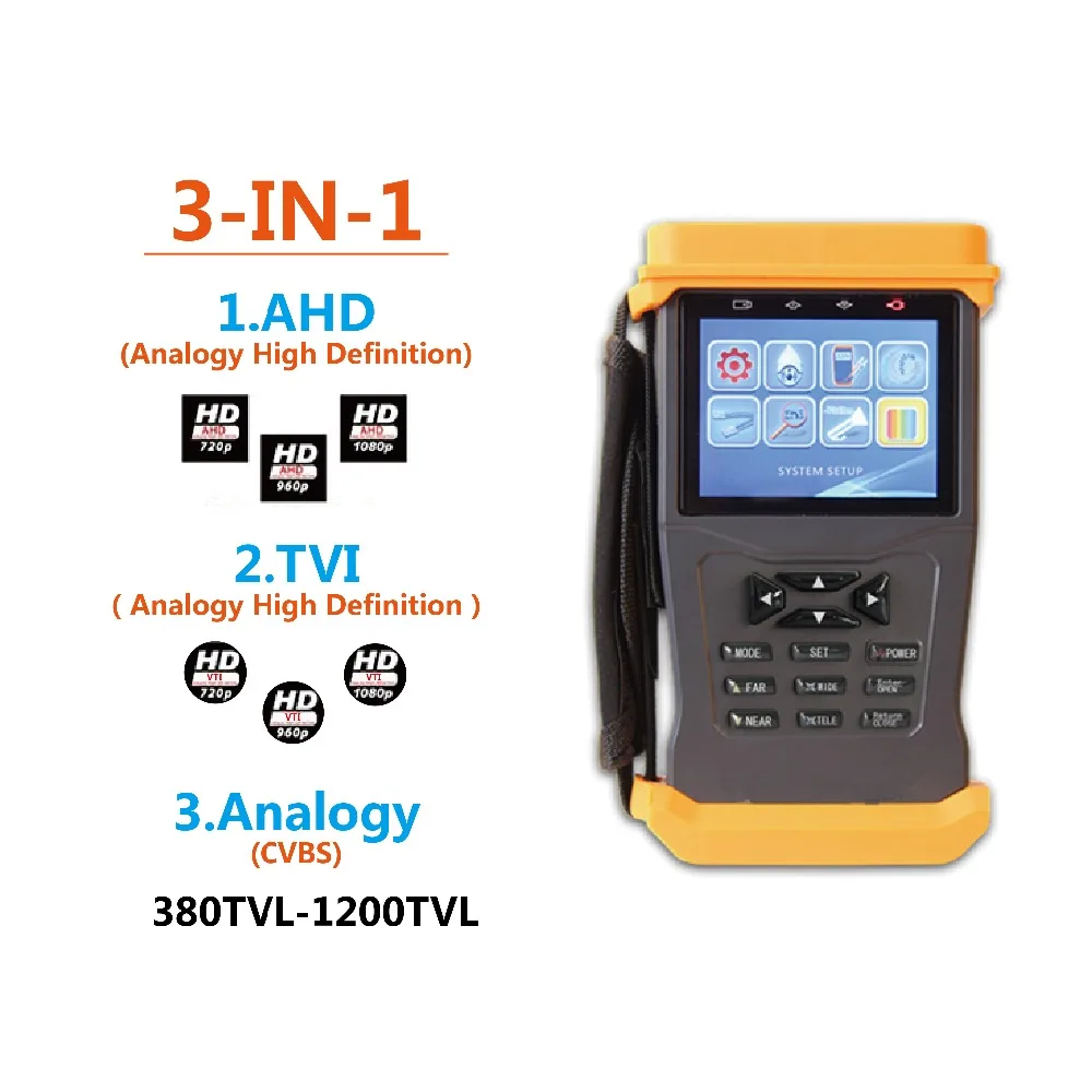 bilder für Gxa 3 in 1 cctv tester für ahd/tvi/cvbs kameras, 1080 p, 1a 12 v dc kraft aus, PTZ & Kabel Test, Audio & Video-Test Akku. bilder für Gxa 3 in 1 cctv tester für ahd/tvi/cvbs kameras, 1080 p, 1a 12 v dc kraft aus, PTZ & Kabel Test, Audio & Video-Test Akku.