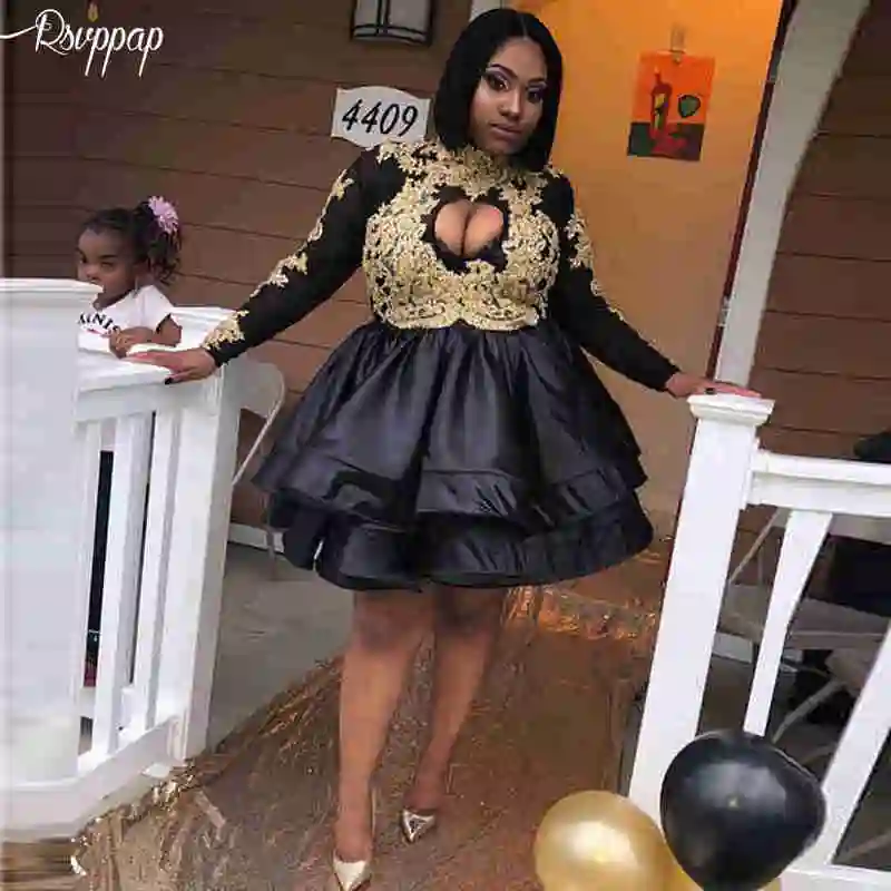 black girl short prom dresses