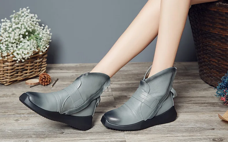 SWONCO/женские ботильоны; модель года; сезон осень-зима; женские ботинки из натуральной кожи с квадратным носком; зимние ботинки; женская кожаная обувь в стиле ретро