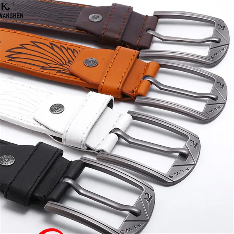 

Fashion Eagle Pattern Men's belt Jeans Belt Street Punk Bussiness Mens Belts Luxury Brand For Men Vintage Male Belt Waistband