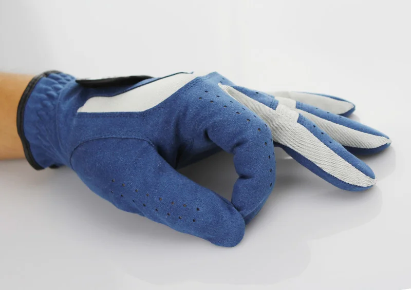 GOG перчатки для гольфа для мужчин и женщин дышащая мягкая ткань микрофибра спортивные перчатки Левая Правая рука синие мужские держать 1 шт. пара 2 3 4 5 r