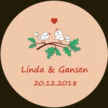 100 шт Оригинальная наклейка и индивидуальный логотип свадебный стикер s дизайн ваш собственный стикер s персонализированные наклейки Boda