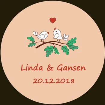 

100pcs custom sticker and Customized LOGO Wedding stickers Design Your Own Stickers Personalized stickers Boda